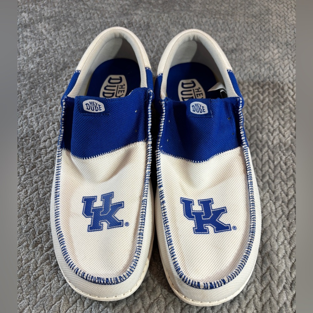 Men’s Hey Dude Wally Tri University of Kentucky Wildcats Slip-On Shoes Size 15